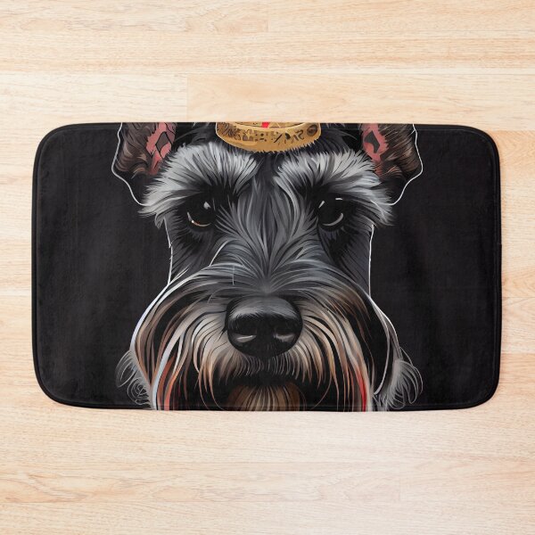 Item preview, Cute Flat Queen Schnauzer Portrait Digital Painting designed and sold by CodeAndColors.