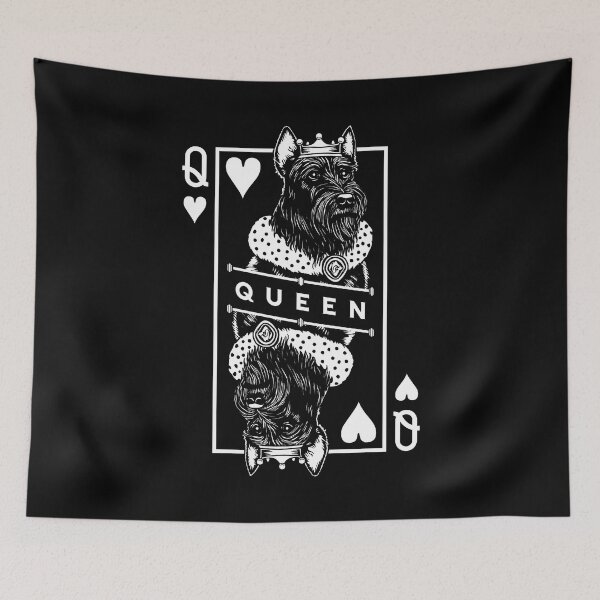 Item preview, Scottish Terrier Queen Of Hearts Funny Dog Lover Pop Art designed and sold by GrandeDuc.