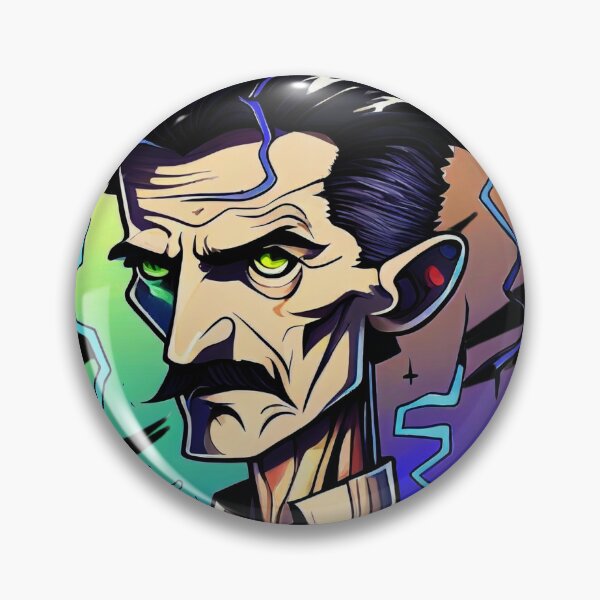 Item preview, NIKOLA TESLA CARTOON STYLE  designed and sold by KiziuMiziu ⭐⭐⭐⭐⭐.