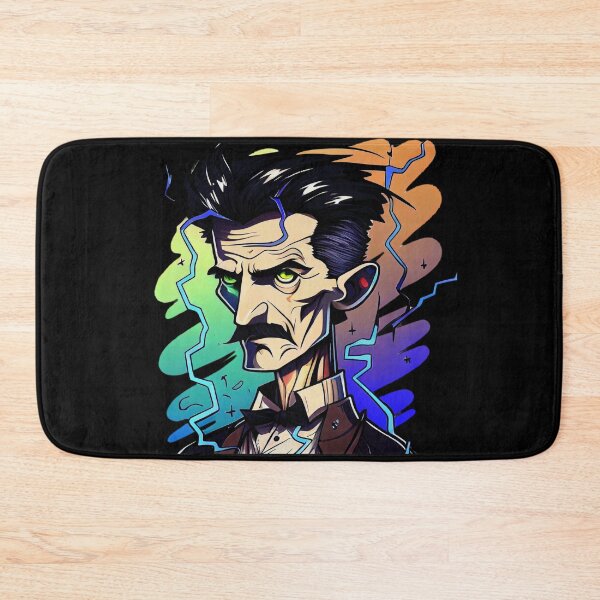 Item preview, NIKOLA TESLA CARTOON STYLE  designed and sold by KiziuMiziu ⭐⭐⭐⭐⭐.
