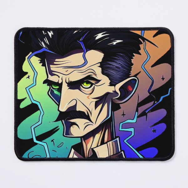 Item preview, NIKOLA TESLA CARTOON STYLE  designed and sold by KiziuMiziu ⭐⭐⭐⭐⭐.