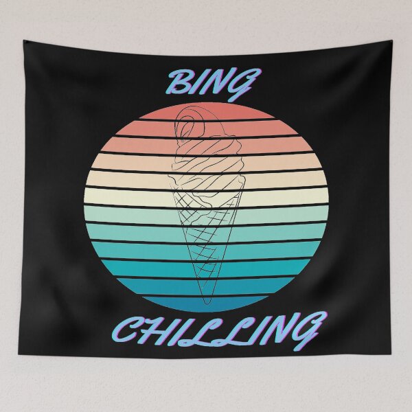 Item preview, BING CHILLING - ICE CREAM MEME designed and sold by ArtzandDesignz.