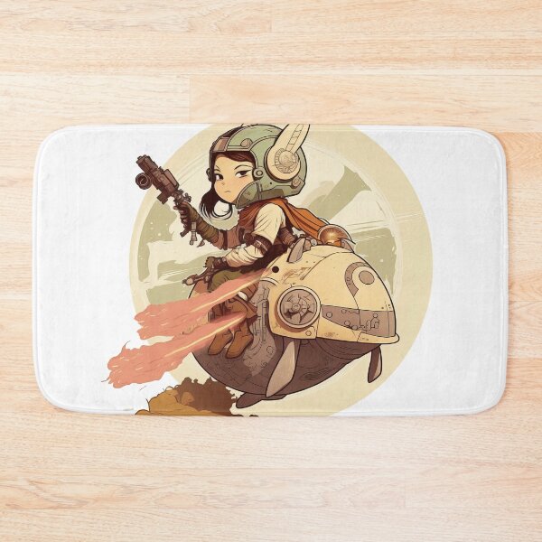 Item preview, Princess Solah on her crustacean robot ready to save the universe designed and sold by br3wow.