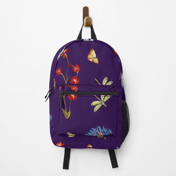 Item preview, Insect flower camomile cute pattern a watercolor violet designed and sold by Yana Mustafina | Boho Soulful Designs.