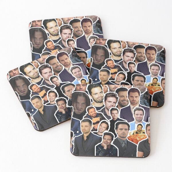 Item preview, Sebastian stan photo collage throw blanket designed and sold by cagslw.