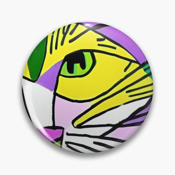 Item preview, Colorful, abstract cat wall art as prints, on canvas, or large posters. Wall art decor for your home. Choice of print sizes. designed and sold by JoelsCorner.