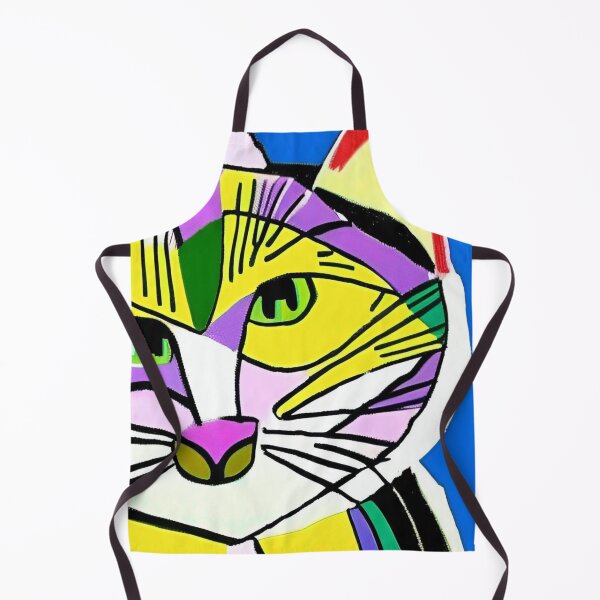 Item preview, Colorful, abstract cat wall art as prints, on canvas, or large posters. Wall art decor for your home. Choice of print sizes. designed and sold by JoelsCorner.