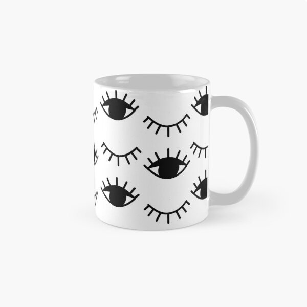 Item preview, Monochrome Minimalist Geometric Evil Eyes White designed and sold by High Bird Store.