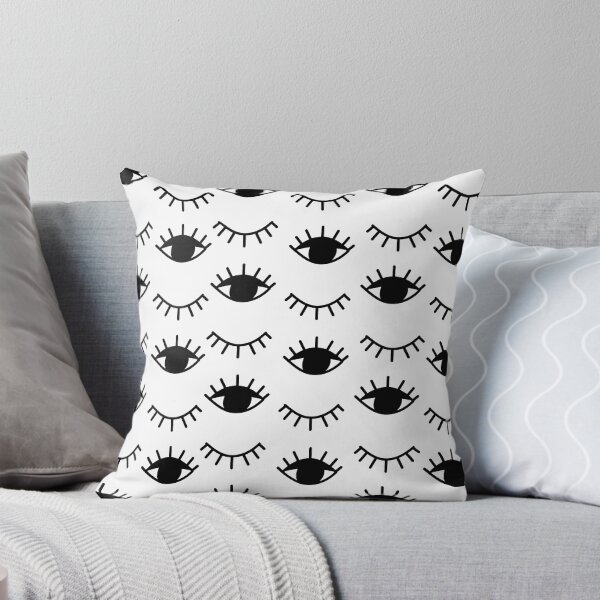 Item preview, Monochrome Minimalist Geometric Evil Eyes White designed and sold by High Bird Store.