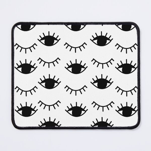 Item preview, Monochrome Minimalist Geometric Evil Eyes White designed and sold by High Bird Store.