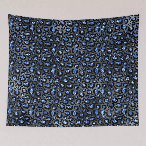 Item preview, Blue and Grey Leopard Print Design designed and sold by Paulele.