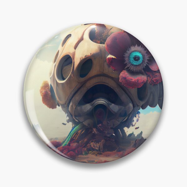 Artikelvorschau, Cool Alien Planet Hive with Flower Digital Painting entworfen und verkauft von CodeAndColors.