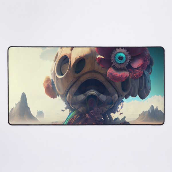 Artikelvorschau, Cool Alien Planet Hive with Flower Digital Painting entworfen und verkauft von CodeAndColors.