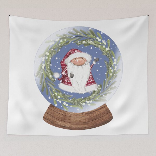 Item preview, Snow Globe Christmas Gnome Boy 2 designed and sold by TasimaDesign.