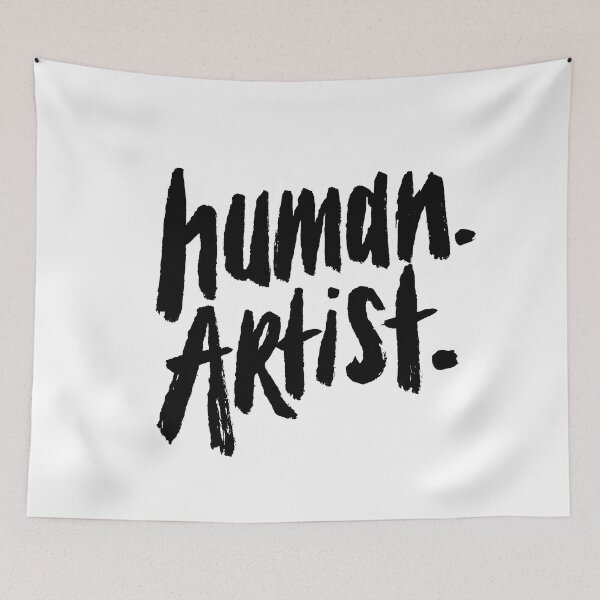 Item preview, Human artist - anti ai human art designed and sold by abowersock.