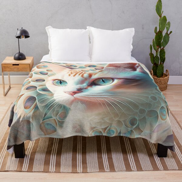 Item preview, A Fractal Portrait of a Japanese Cat designed and sold by Daniel Leighton.