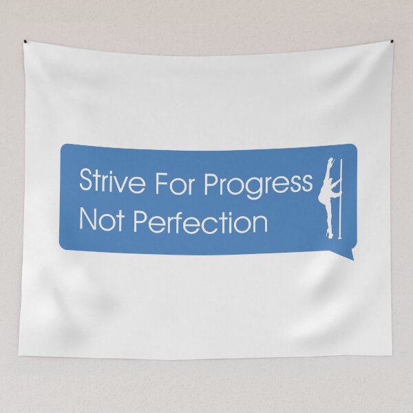 Item preview, Pole Dance quote Bumper Sticker | Strive for progress not Perfection designed and sold by Soratern.