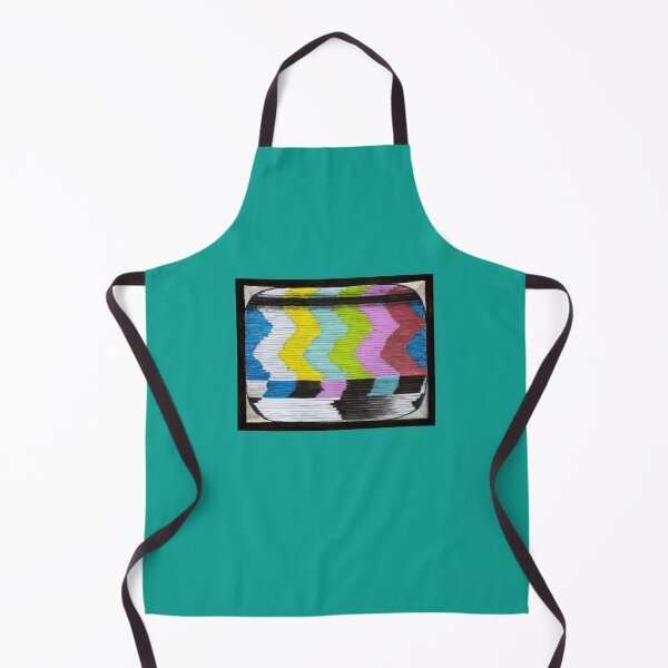 Item preview, Retro Television Color Bar Glitch Acrylic Painting designed and sold by Amelia Parlier.
