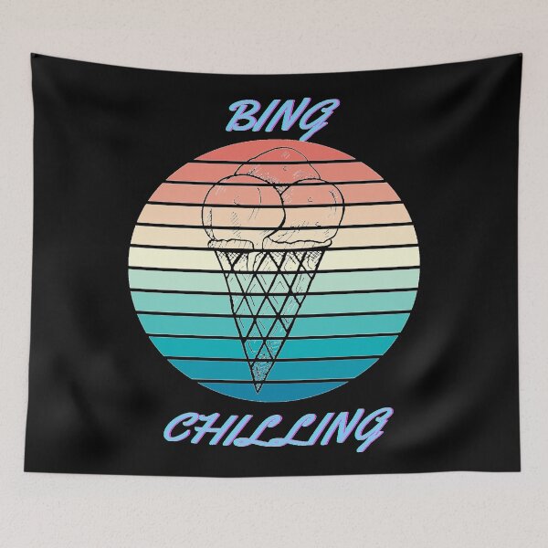 Item preview, BING CHILLING - ICE CREAM MEME designed and sold by ArtzandDesignz.