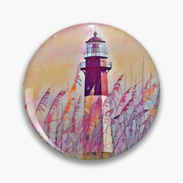 Item preview, Cockspur Island Lighthouse III  designed and sold by RiverTrollShop.