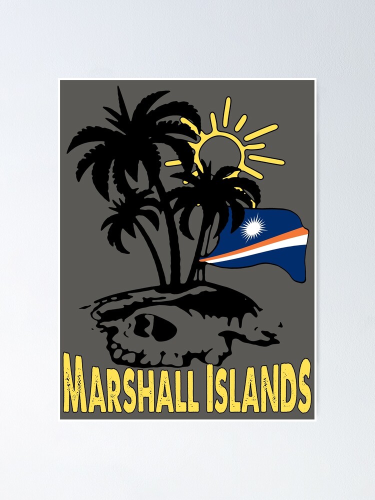 Download "Marshall Islands - Coat of Arms - Flag Design" Poster by lemmy666 | Redbubble