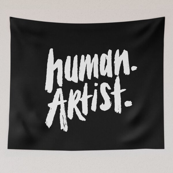 Item preview, Human artist - anti ai human art designed and sold by abowersock.