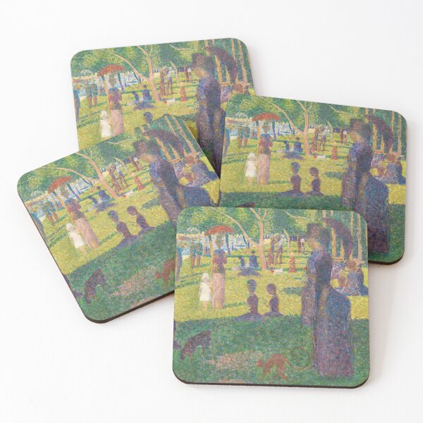 Item preview, A Sunday on La Grande Jatte By Georges Seurat: Painting Artwork Enhanced For Brighter Colors designed and sold by MonochromaKey.