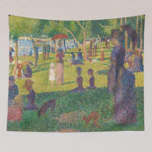 Item preview, A Sunday on La Grande Jatte By Georges Seurat: Painting Artwork Enhanced For Brighter Colors designed and sold by MonochromaKey.