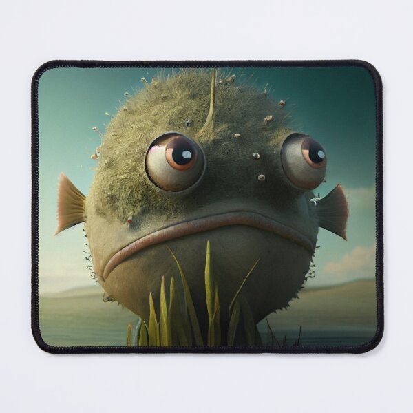 Artikelvorschau, Cute Funny Little Weird Swamp Monster Digital Painting entworfen und verkauft von CodeAndColors.