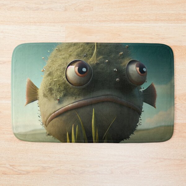 Item preview, Cute Funny Little Weird Swamp Monster Digital Painting designed and sold by CodeAndColors.