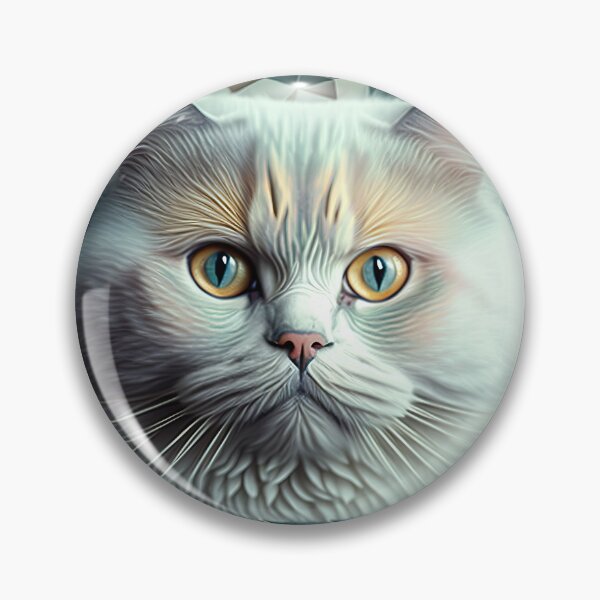 Aperçu de l'œuvre Un portrait fractal d'un chat British Shorthair créée et vendue par Daniel Leighton.
