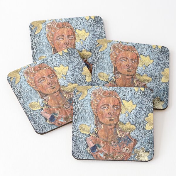 Item preview, Copper Bust and gold leaf designed and sold by KirstenAngelArt.