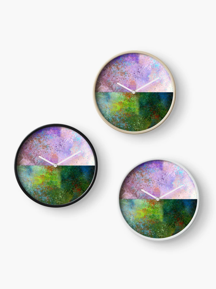 Thumbnail 3 of 4, Clock, Inverse Abstract designed and sold by AmandaFineArt.
