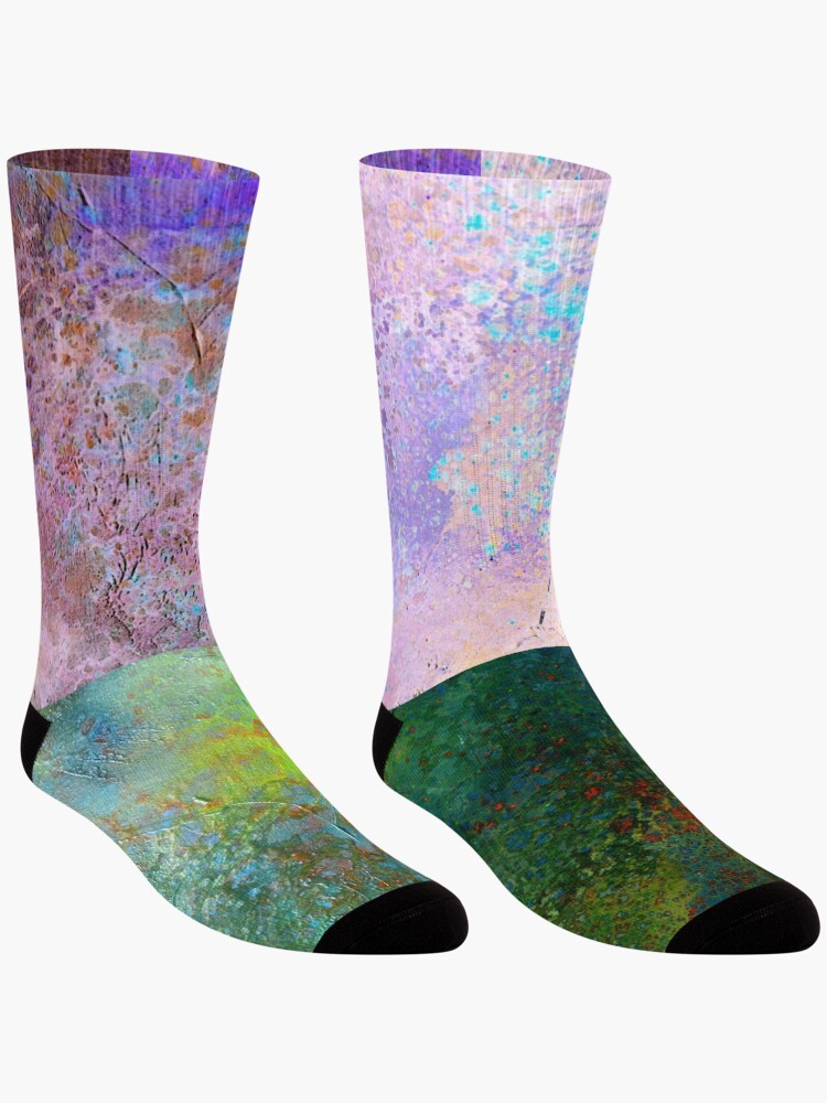 Thumbnail 3 of 5, Socks, Inverse Abstract designed and sold by AmandaFineArt.