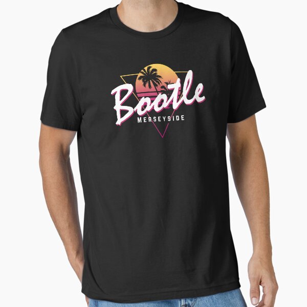 Item preview, Funny 80s Retro Sunset 'Bootle' Merseyside designed and sold by dinosareforever.