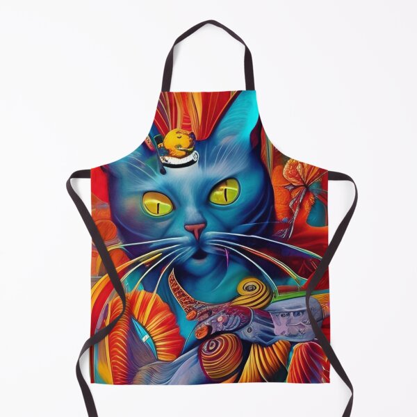 Item preview, Colorful, abstract cat wall art as prints, on canvas, or large posters. Wall art decor for your home. Choice of print sizes. designed and sold by JoelsCorner.