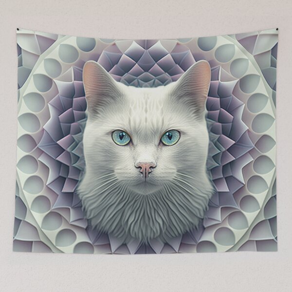 Item preview, A Fractal Portrait of a Burmilla Cat designed and sold by Daniel Leighton.