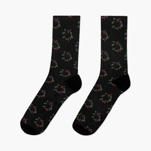 Item preview, santa black cat tangled up in christmas tree lights holiday designed and sold by PotluckPrints.