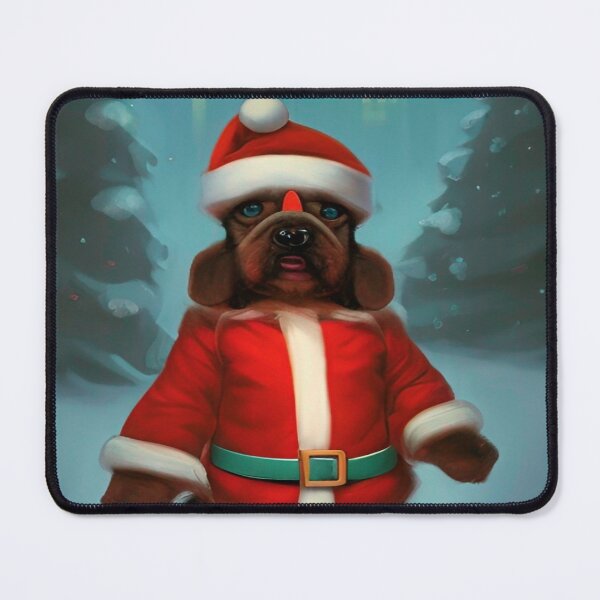 Aperçu de l'œuvre  ART DE CHIEN, NOËL, DESIGN ANIMAL créée et vendue par LouDisign.