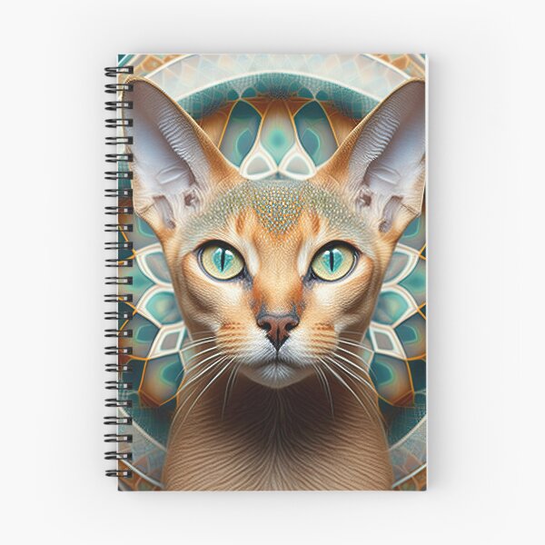 Aperçu de l'œuvre Un portrait fractal d'un chat abyssin créée et vendue par Daniel Leighton.