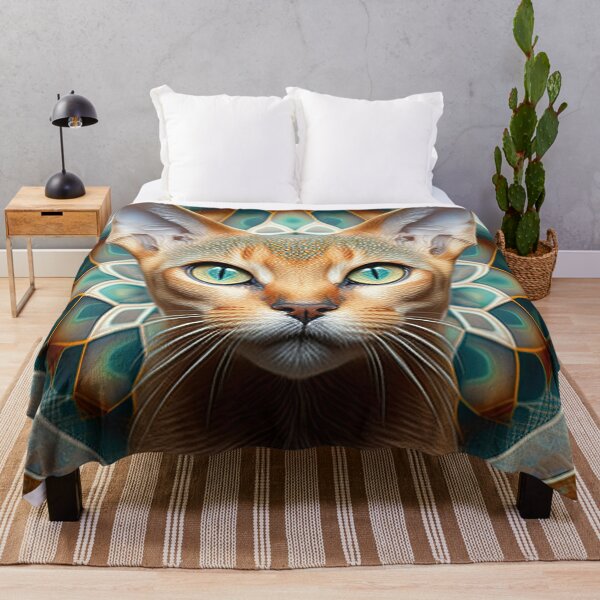 Item preview, A Fractal Portrait of an Abyssinian Cat designed and sold by Daniel Leighton.
