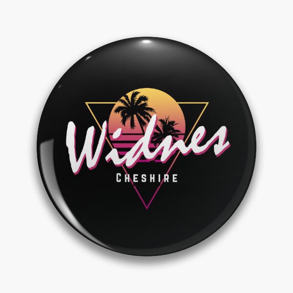Item preview, Funny 80s Retro Sunset 'Widnes' Cheshire designed and sold by dinosareforever.