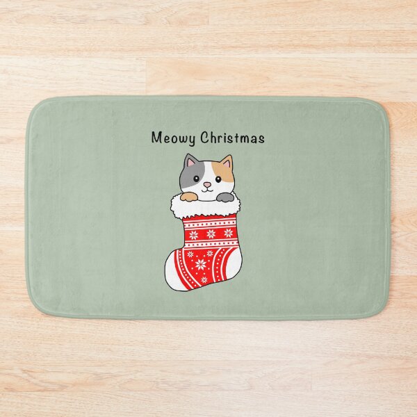 Item preview, Meowy Christmas. Cat in stocking designed and sold by Scat the cat.