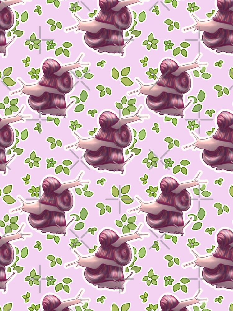 Thumbnail 4 of 4, iPhone Case, Snail Stack Pink designed and sold by Kirin-Riki.