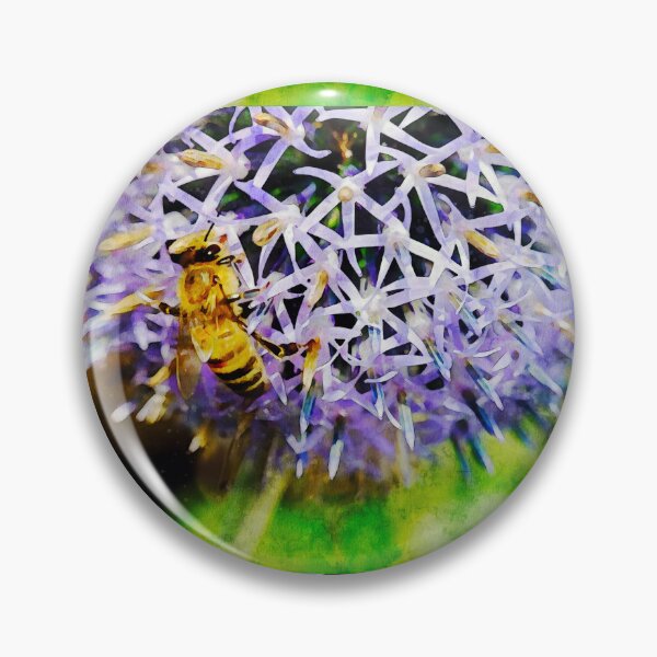 Item preview, Bee On Small Globe Thistle 4  designed and sold by Robert Alsop.