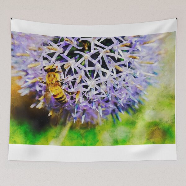 Item preview, Bee On Small Globe Thistle 4 designed and sold by Robert Alsop.