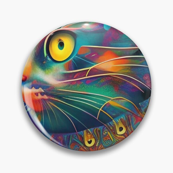 Item preview, Colorful, abstract cat wall art as prints, on canvas, or large posters. Wall art decor for your home. Choice of print sizes. designed and sold by JoelsCorner.