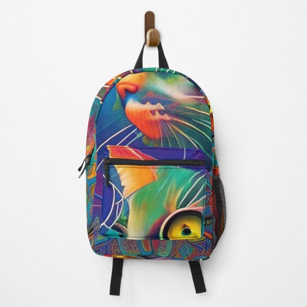 Item preview, Colorful, abstract cat wall art as prints, on canvas, or large posters. Wall art decor for your home. Choice of print sizes. designed and sold by JoelsCorner.