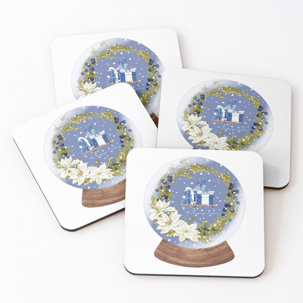 Item preview, Snow Globe Bundle of Christmas Presents on the Sled 1 designed and sold by TasimaDesign.