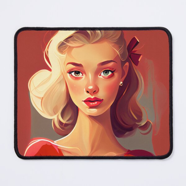 Item preview, Flat Cartoon of Beautiful Blond Character Digital Painting designed and sold by CodeAndColors.